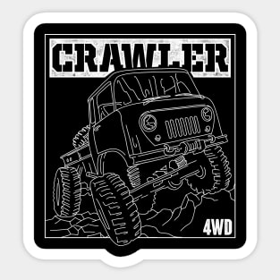 FORWARD CONTROL CRAWLER JEEP Sticker